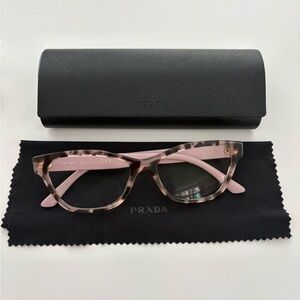 Prada Pink Tortoiseshell Glasses